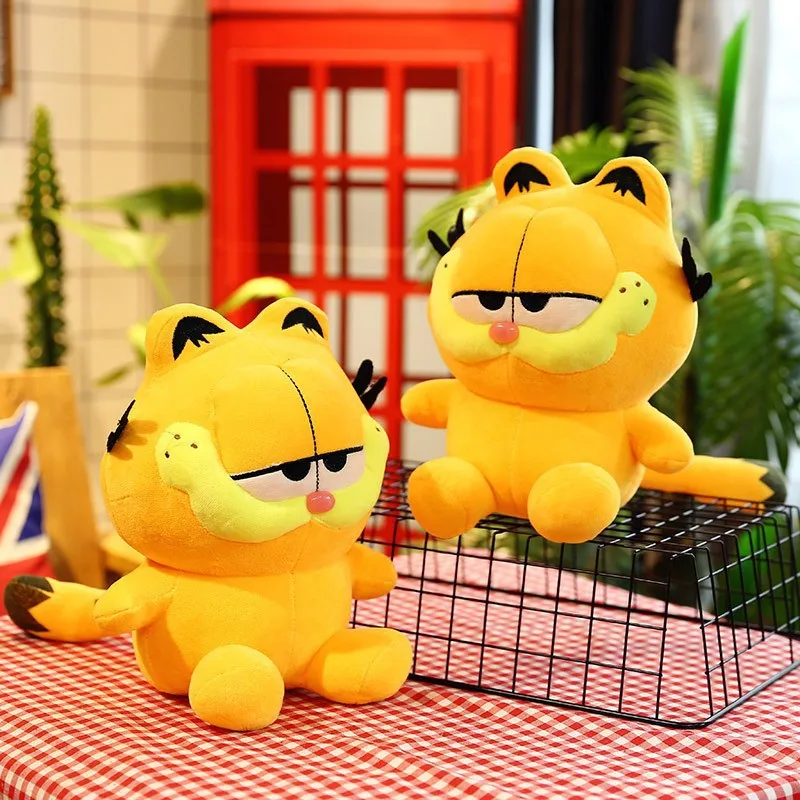 Juguete de peluche Garfield de dibujos animados clásicos, muñeco de peluche lindo, almohada de cojín, animales de peluche Kawaii, regalos de