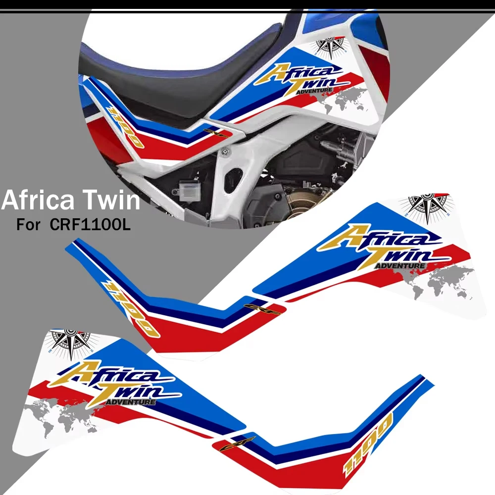 

For Honda Africa Twin CRF1100 CRF 1100 L Adventure ADV Motorcycle Tank Pad Decal Sport Side Stickers Protection kit