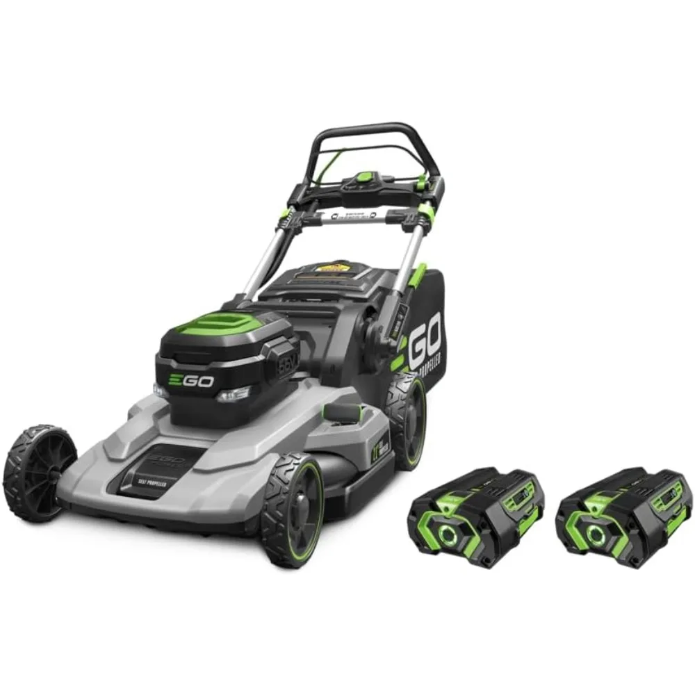 Power+ LM2102SP-A 21-Inch 56-Volt Lithium-ion Self-Propelled Cordless Lawn Mower (2) 4.0Ah Battery and Rapid Charger Included