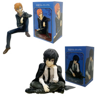 13.5CM BSD Anime Dazai Osamu Accessories Noodles sitting Action Figure Model Doll Cartoon Kids Children Toys Cool Birthday Gifts