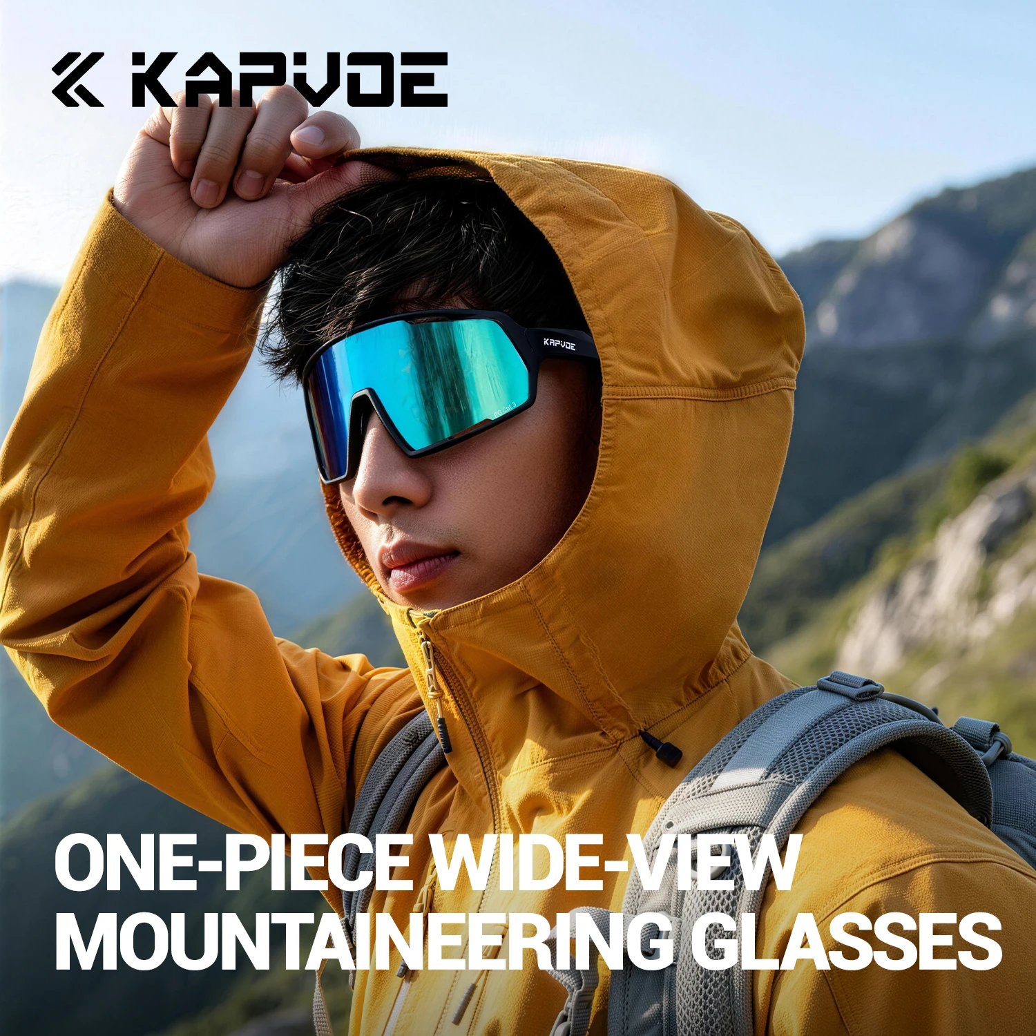 Kapvoe Outdoor Sports Sunglasses UV400 Cycling Glasses Men Women MTB Mountain Bike Bicycle Eyewear Goggles Road Speed Skating