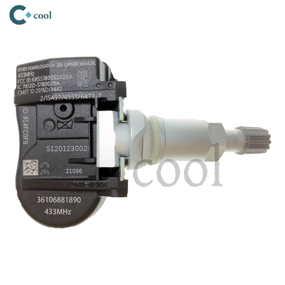 4Pcs 36106881890 36106856209 TPMS Monitoring Tyre Pressure Wheel Sensor for BMWW 1 Series F20-21 3 Series F30-F34 6855539 707355