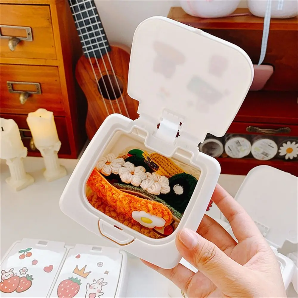 Multi-functional Desk Organizer Box Large Capacity Plastic Box Sticker Storage Box Rectangle with Lid Stationery Containers