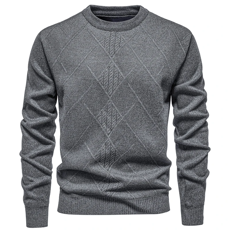 Nuovi uomini autunno inverno o-collo pullover Casual maglioni lavorati a maglia capispalla maschile di buona qualità pullover caldi più spessi abbigliamento uomo 3