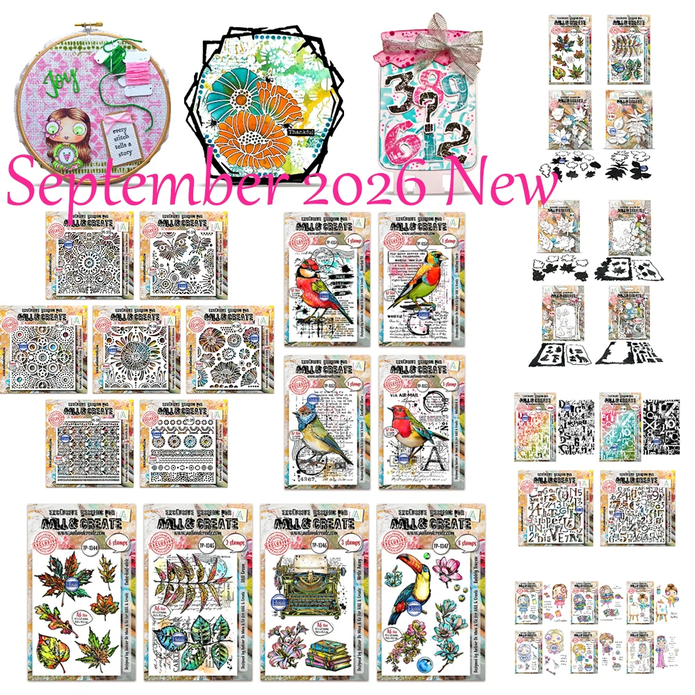 September 2026 Neue AALL& CREATE Breezy Fields Feelin Foxy Metall-Stanzformen Stempel Schablone DIY Scrapbook Handgemachtes Album Geet Karte