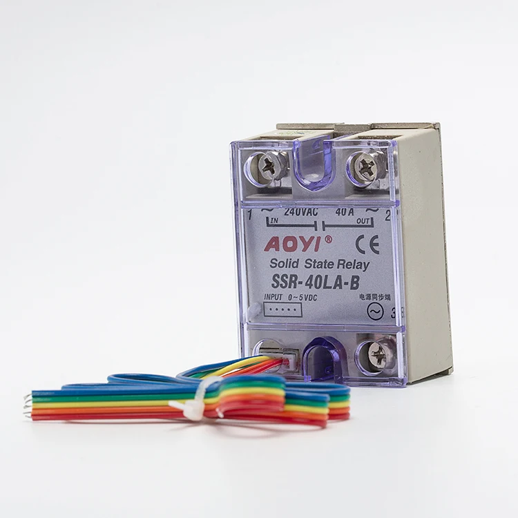 AOYI Linear Control Solid State 4-20ma Ssr Relay SSR-40LA Voltage Regulator Controller