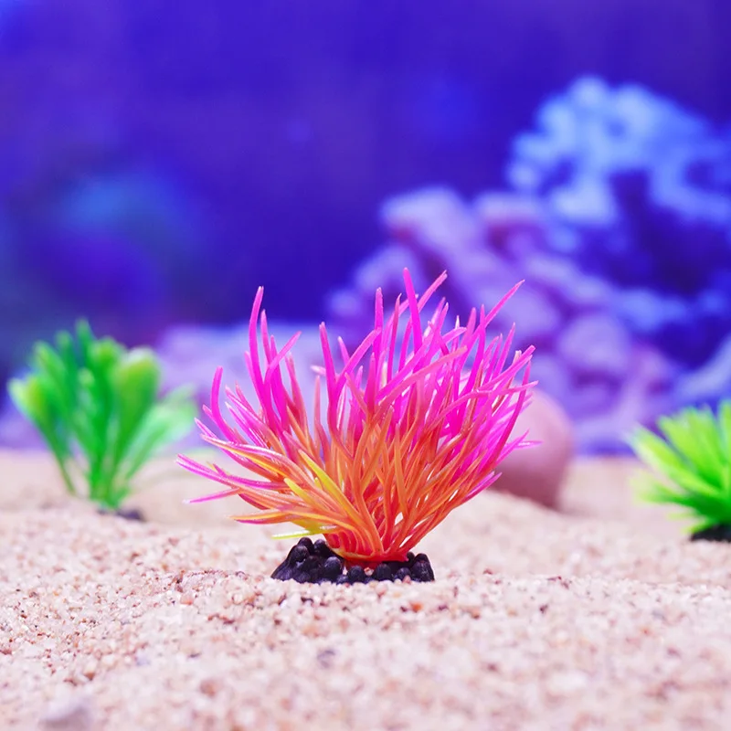 10PCS Simulation Wasser Gras Künstliche Aquarium Algen Dekor Pflanzen DIY Ornament Aquarium Landschaft Zubehör