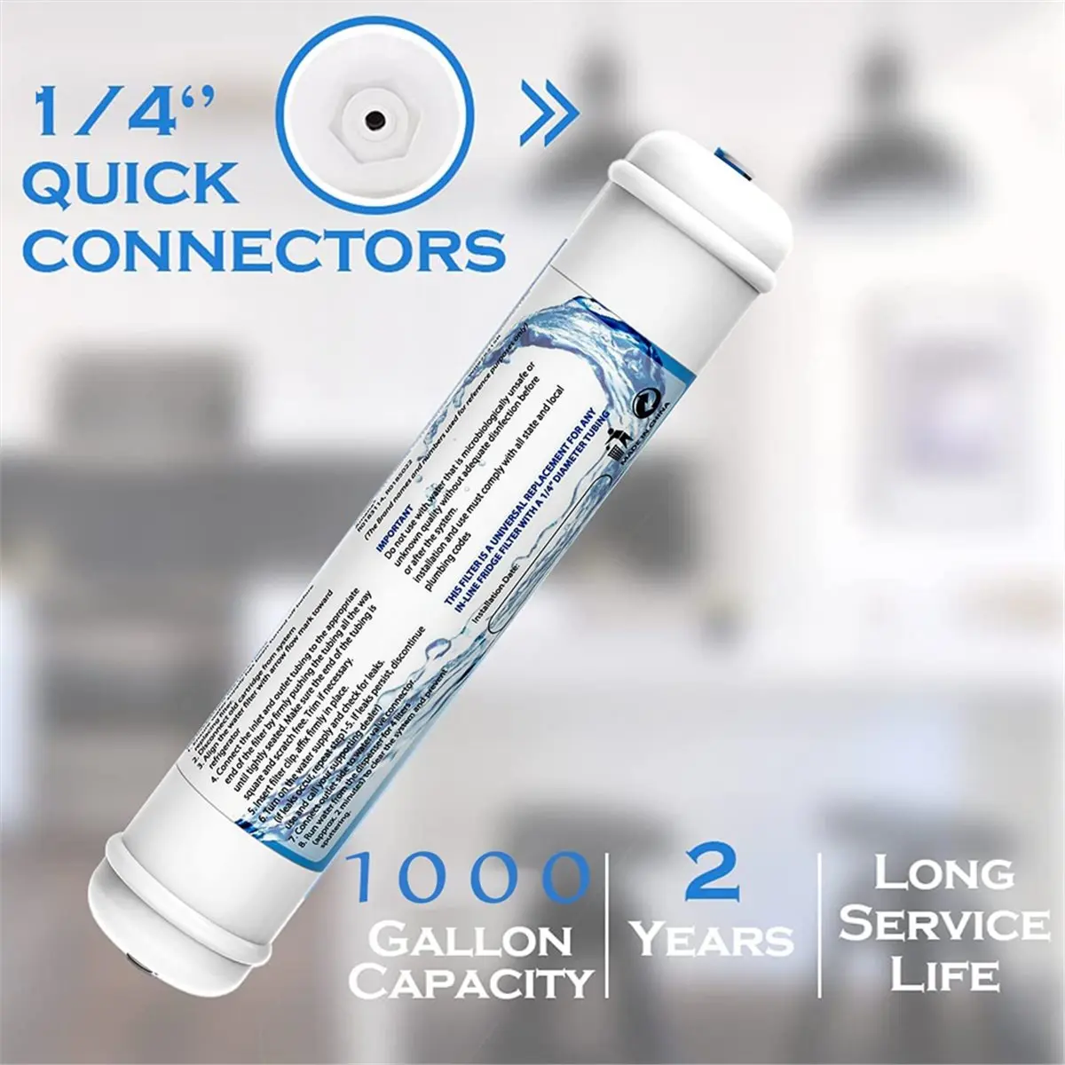 L70A 2PCS T33 Inline Filter, 1/4