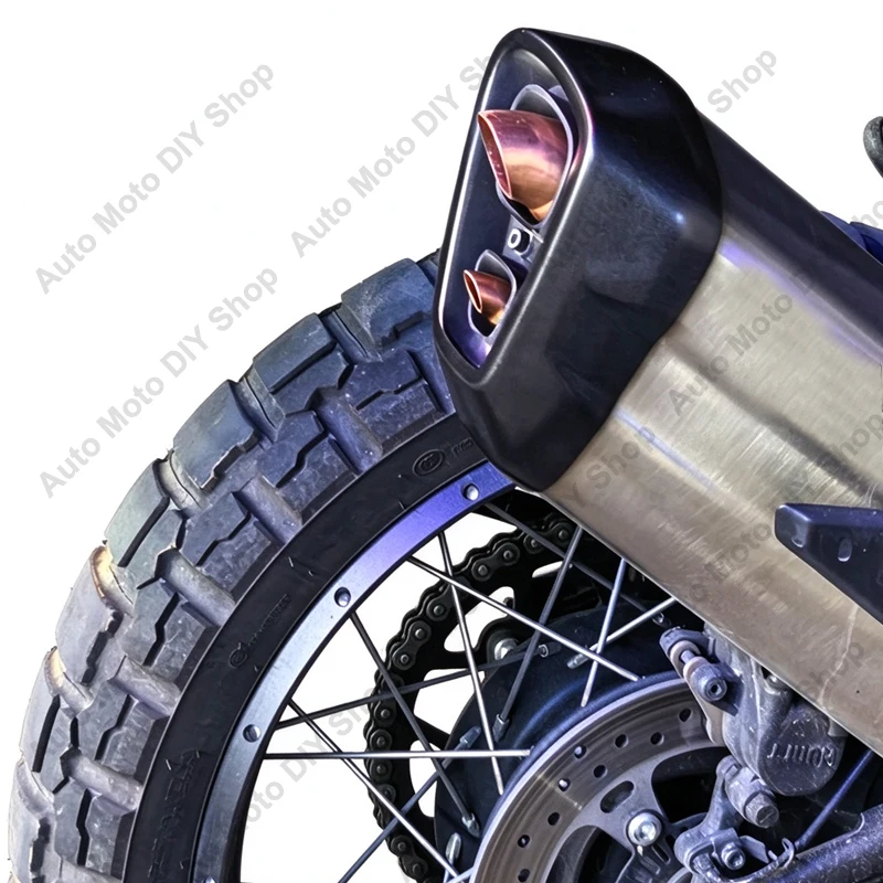 1Set Copper Exhaust Tip Insert Elbow Tube For CFMOTO 450MT 2024-2026 Motorcycle Reduce Low-Frequency Boom & Protect Side Bags