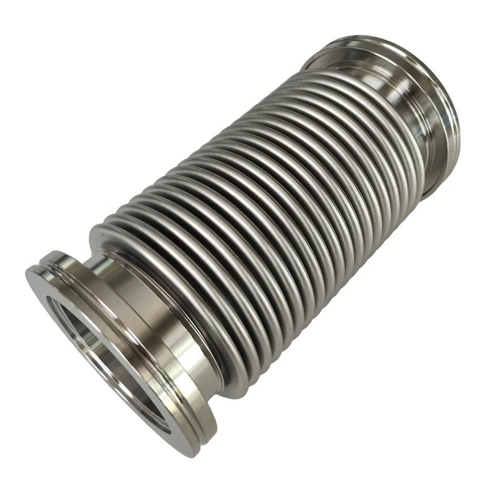 

ISO-K100 150mm Stainless Steel (SS304/316L) Vacuum Bellows Hose High Flexibility Leak-Proof Standard Vacuum Fitting ISO-K100