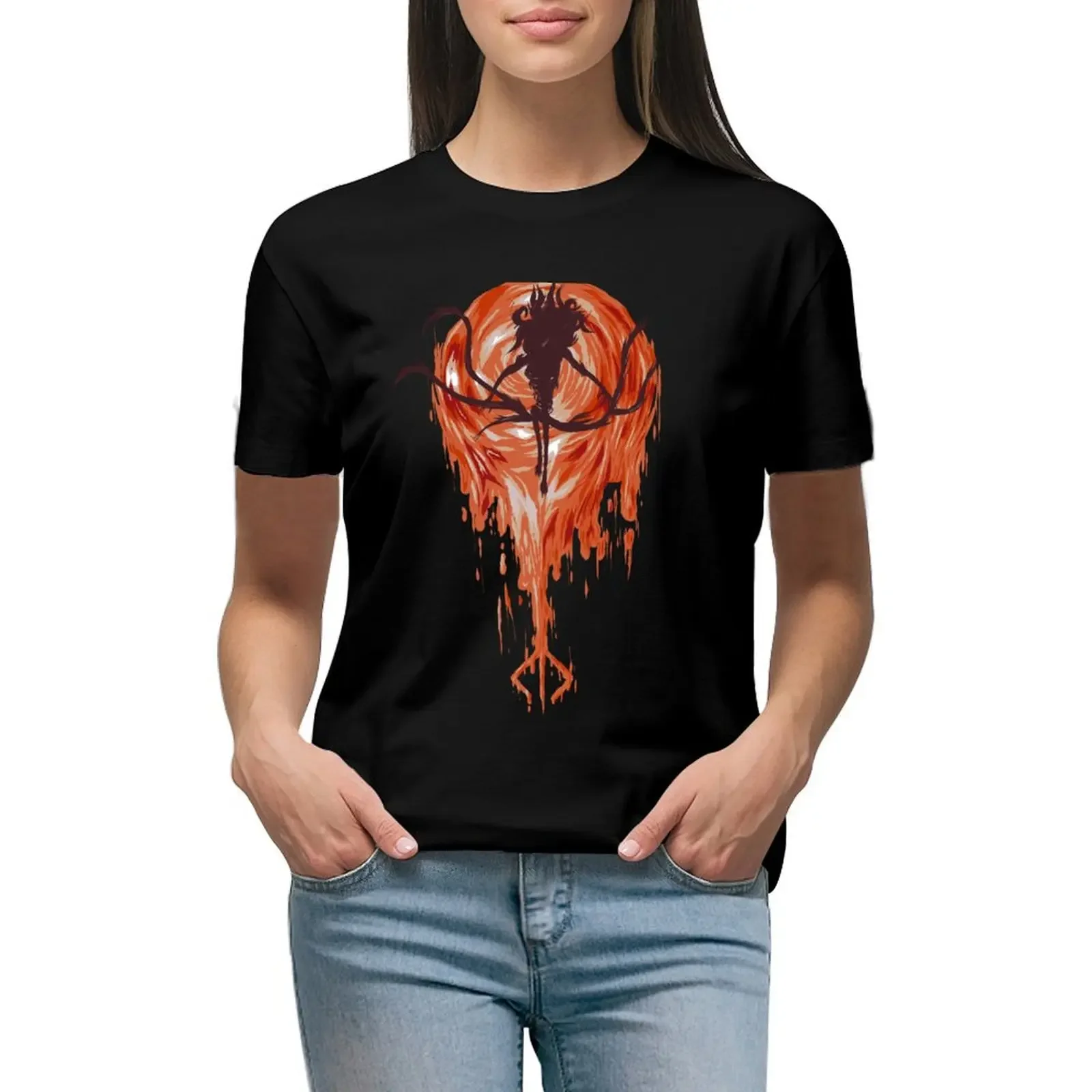 

The Moon Presence T-Shirt cute tops graphics customizeds Short sleeve tee t-shirt dress for Women sexy