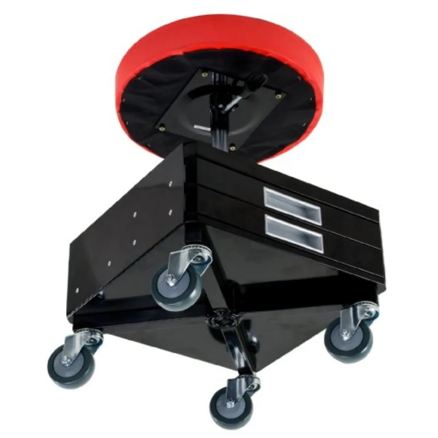 C-3100 Grey Pneumatic Chair with Dual Tool Tray - 300 lb. Capacity Pack of 1 view 6