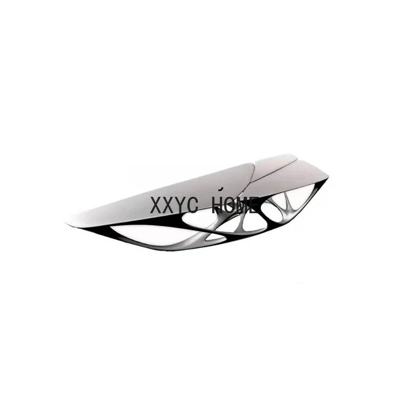 

Customized Designer Creative Personality Fiberglass Polygon Hollow Coffee Table Modern Home Model Room