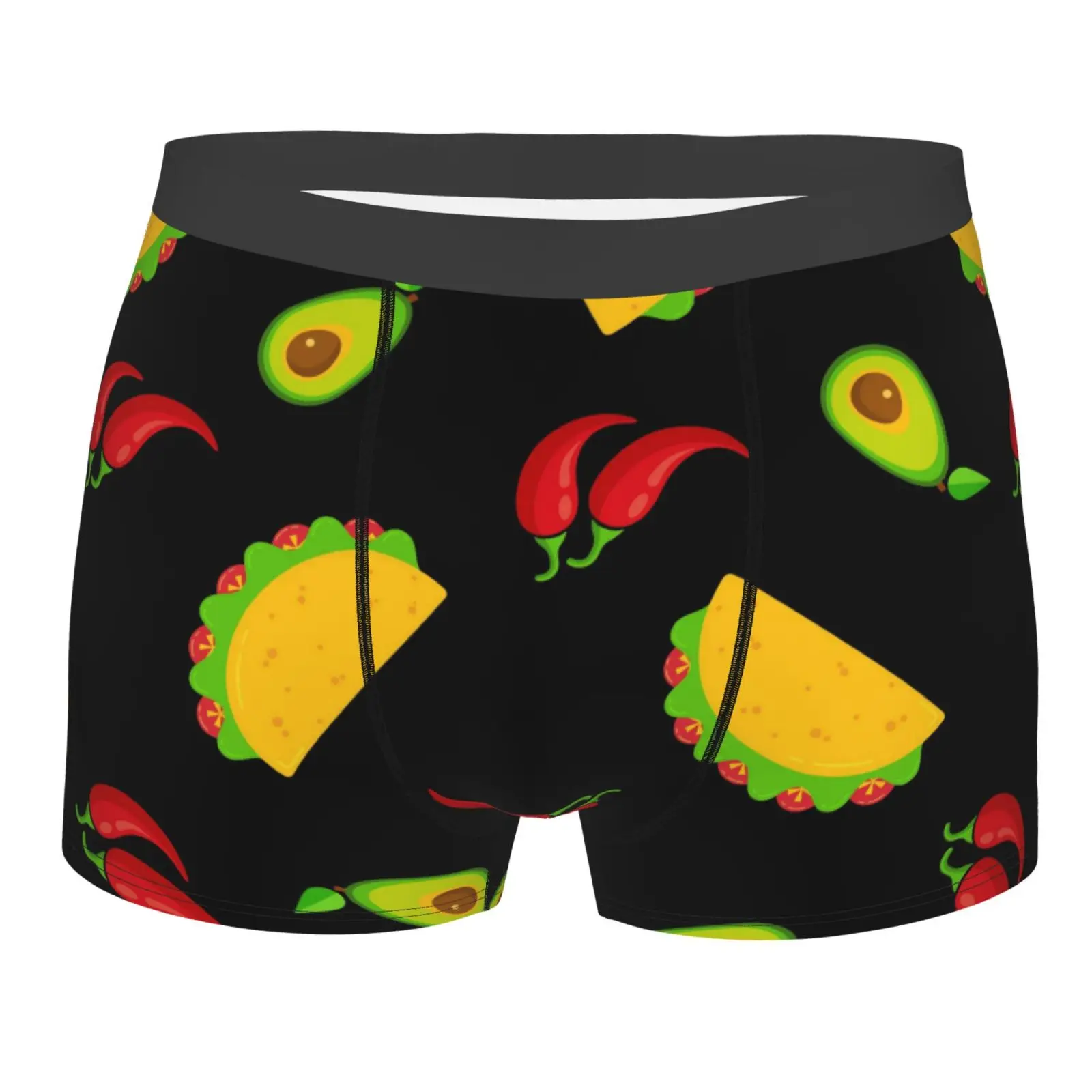 

Мужское нижнее белье с мексиканской вкусной едой, здоровые, мягкие, удобные, высококачественные мужские трусы, стильные модные повседневные спортивные трусики