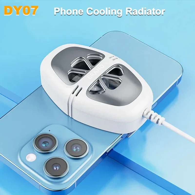 

DY07 Mobile Phone Cooling Fan Turbo Hurricane Radiator Air-cooled Back-clip Game Cooler for IPhone Android PUBG Cool Heat Sink