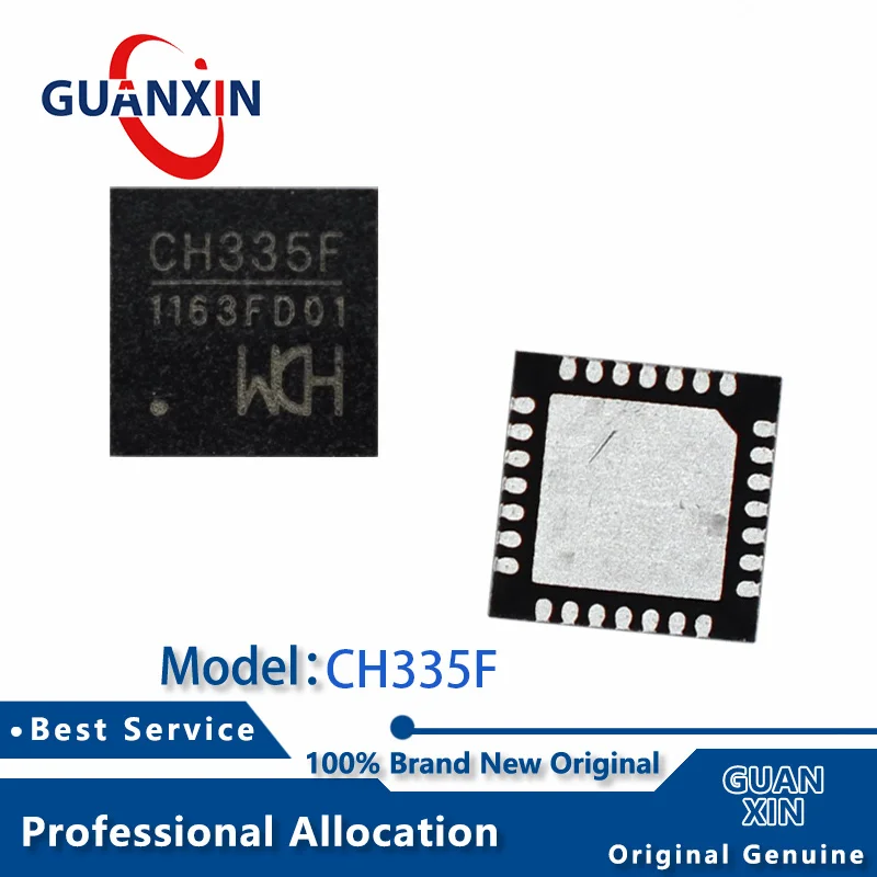 

100% New Marking CH335F QFN-28 CH335