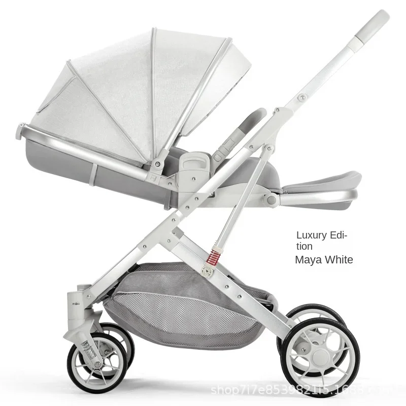 Baby Stroller Newborn Baby Two-way Swivel Seat High Landscape Lightweight Folding Stroller Can Sit and Lie Down Stroller