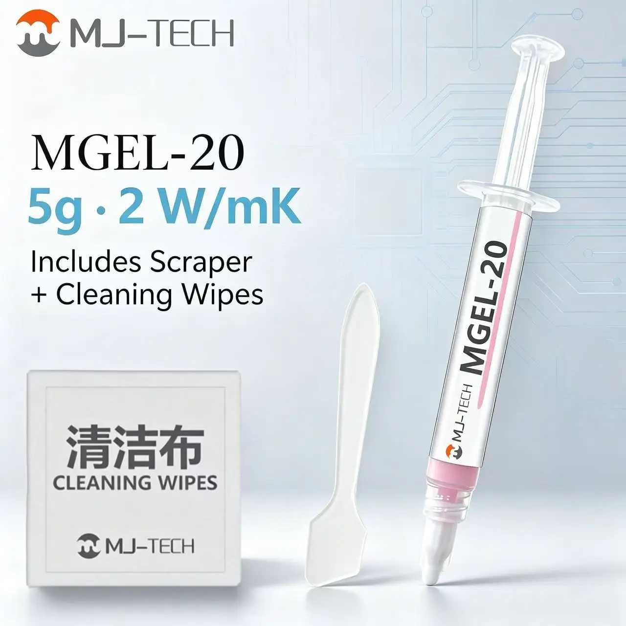 【¥205】MJ-TECH MGEL 非硬化型サーマルジェル 6.4W/mK 10g 2個-アリエク特価アラート