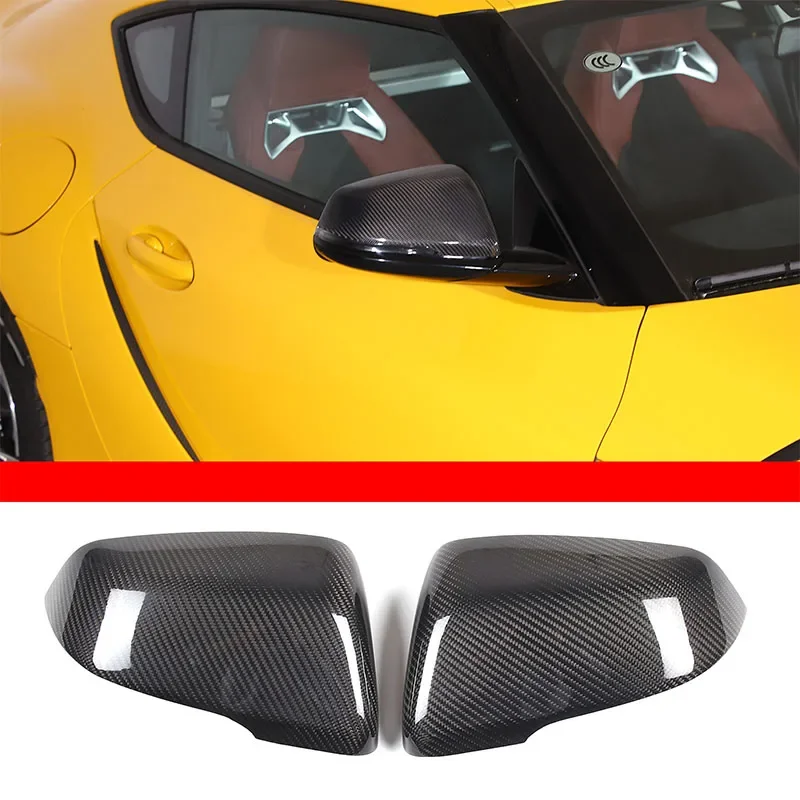 

For BMW 1 2 Series F40 F44 F45 F46 X1 F48 F49 X2 F39 Z4 G29 for Toyota Supra Real Carbon Fiber Rearview Side Door Mirror Cover