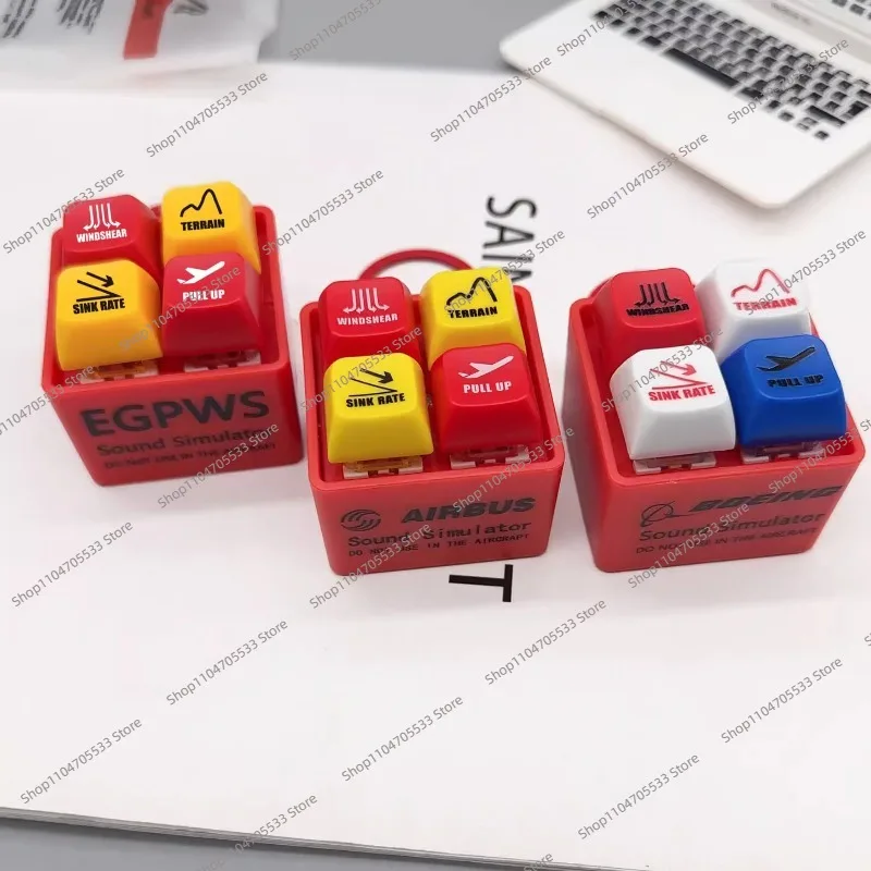 

Warning Simulator For Pilot's Refreshing and Stress Relieving Device BOEING 737 777 787 AIRBUS A330 A320 EGPWS TCAS toy keychain
