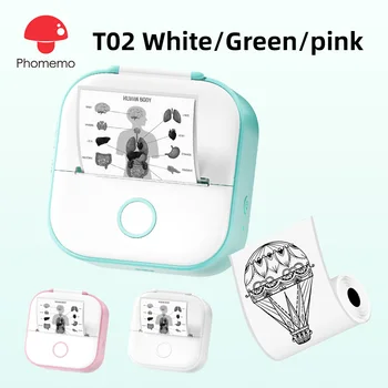 Phomemo 미니 포토 프린터 T02 포토 프린터, 스티커 및 라벨용 휴대용 라벨 프린터, 무선 BT 203dpi 사진 라벨 인쇄 Best5 Phomemo 미니 포토 프린터 T02 포토 프린터, 스티커 및 라벨용 휴대용 라벨 프린터, 무선 BT 203dpi 사진 라벨 인쇄 Best5