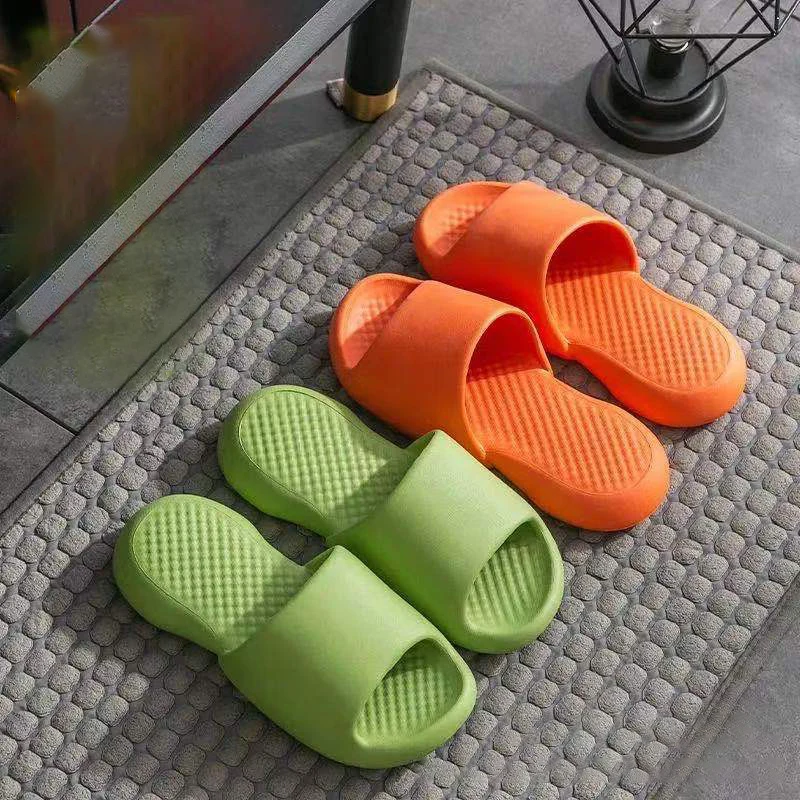 2022 New Men Fashion Slippers Indoor Household Summer Beach Ourdoor Slides Ladies Slipers Platform Mules Shoes Woman Flats