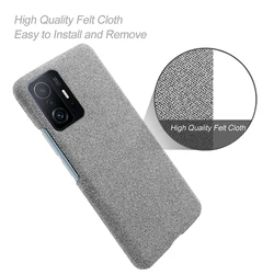11t pro For Xiaomi 11T Pro Case 11T 11TPro Luxury Cloth Fabric Back Phone Cover For Xiaomi 11T Ultra 12X 12 Pro Mi 10 9T 8 Lite