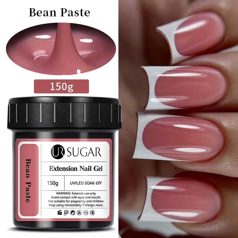 UR SUGAR 150g Gel Acrílico para Extensión de Uñas, Fórmula UV de Secado Rápido, Gel de Construcción para Manicura, Autonivelante