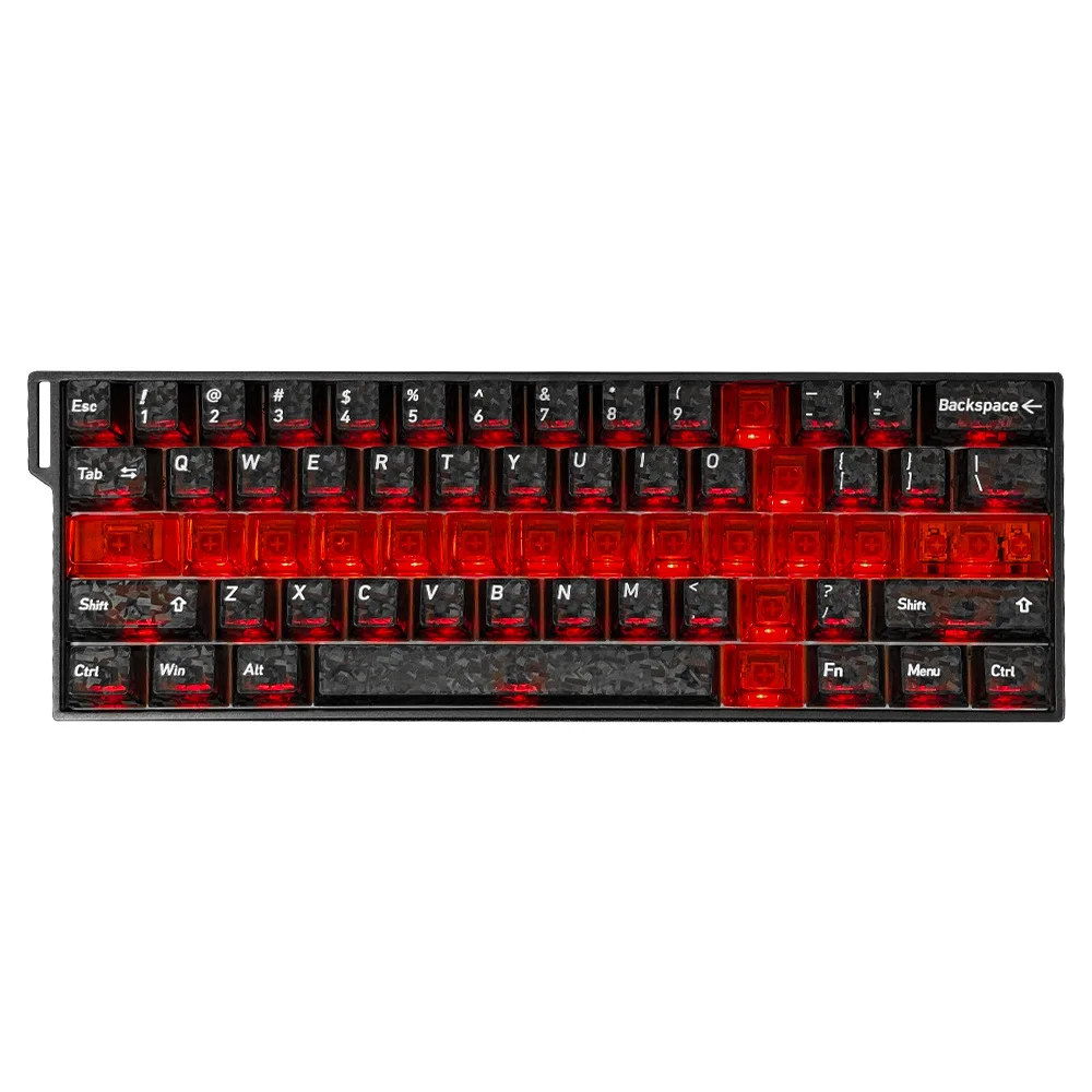 Red Sword Heart Shape Transparent Keycaps RGB Backlit DIY Supplement Keycap For Cherry MX Switch Mechanical Keyboard Key cap