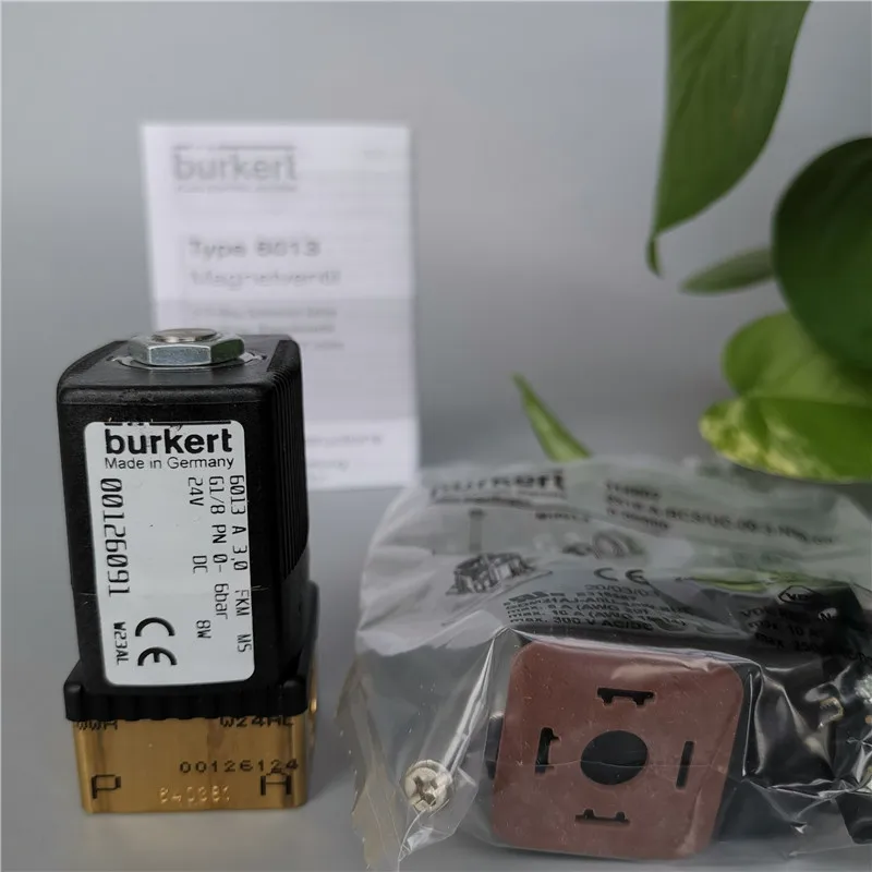 Burkert mały otwór zaworu elektromagnetycznego 6013A 3.0 G1/8 24VDC 00126091 Boyd 126091