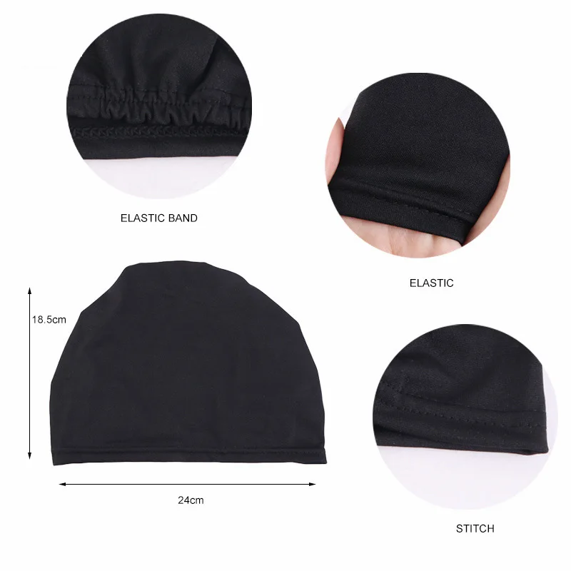 Gorro de Abaya islámico para mujer, turbante elástico de Color sólido, Jersey musulmán, envoltura instantánea para la cabeza