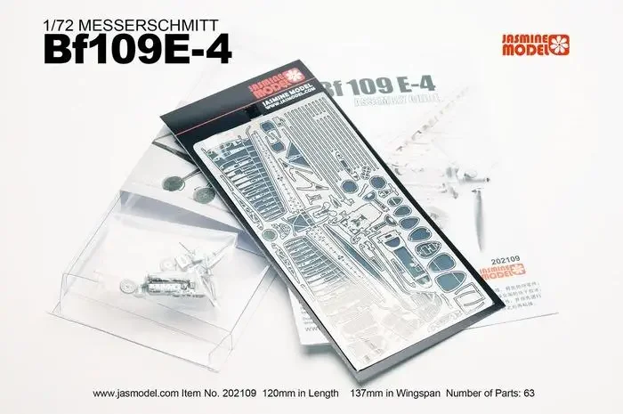 Jasmine Model kit 1/72 MESSERSCHMITT BF109E-4  202109