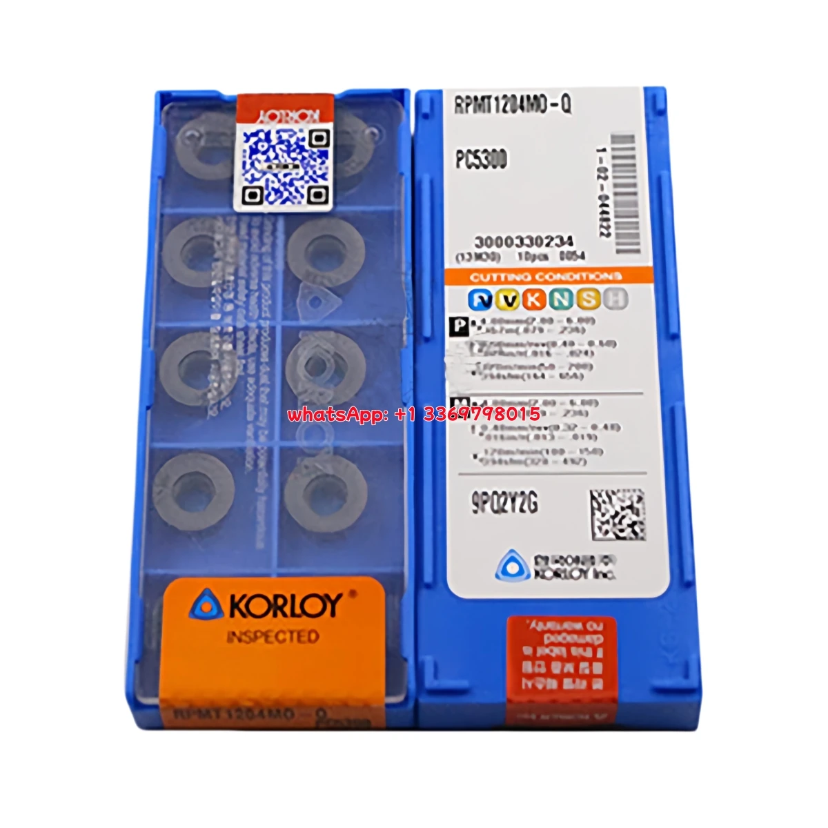 كورلي الأصلي RDMT RDMT1204MO-X326 PC5300 طحن إدراج 10 قطعة