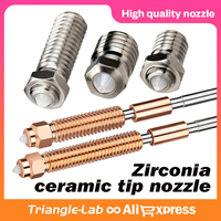 Trianglelab Zirconia ceramic tip nozzle V6 Volcano tz K1C K2 wear resistant Corrosion resistant can print 1.75mm CF filaments