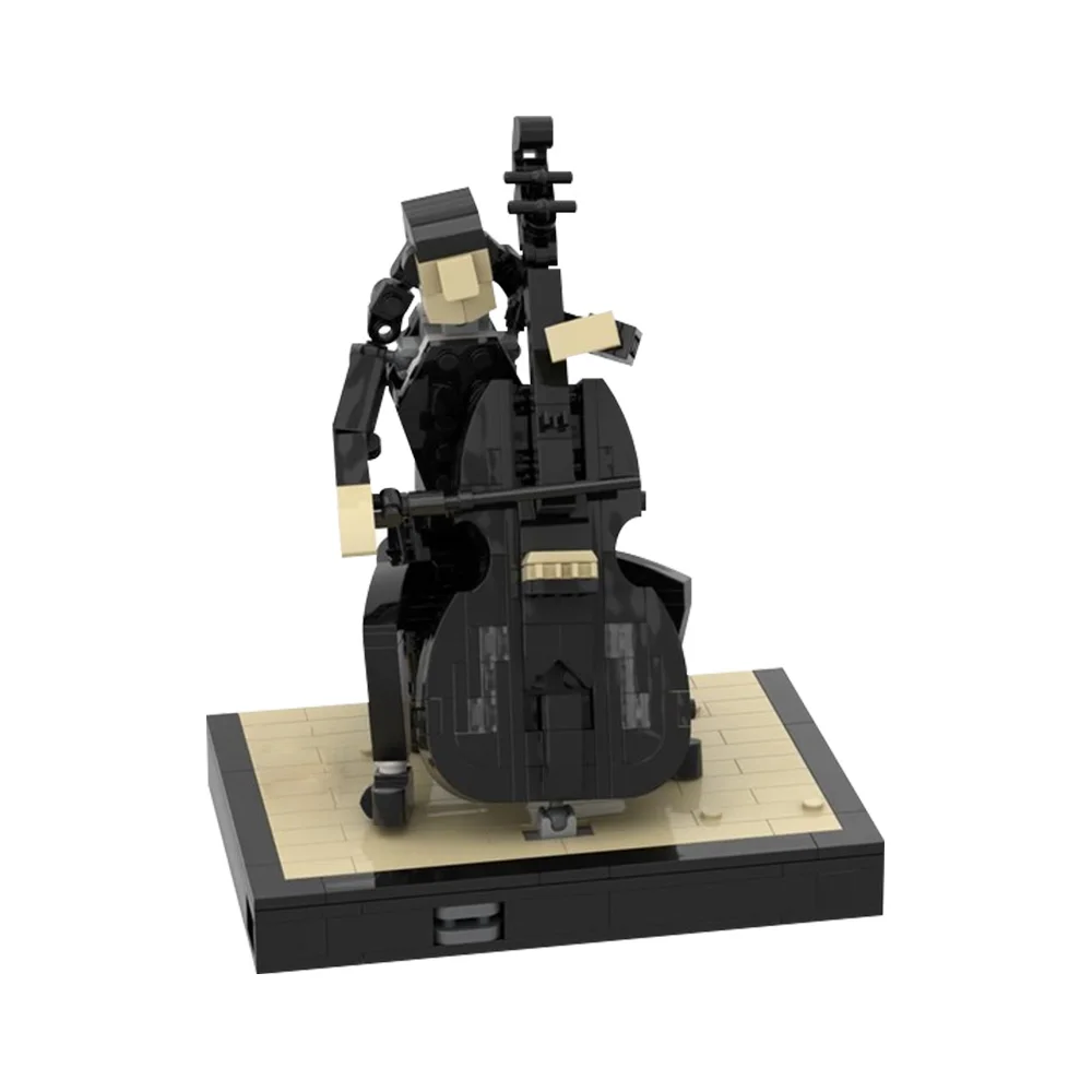 

Gobricks MOC-133990 Аддамс с виолончелью, строительные блоки, кирпичи, игрушки в подарок