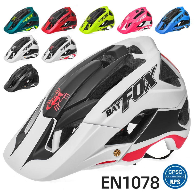 BATFOX Ultralight Any Season Mountain Bike Riding Helmet CE and CPSC Certified Men's and Women's Adult Bicycle Safety Helmet