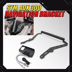 For SYM ADX 300 300ADX ADX300 Mobile Phone Holder Stand Support GPS Navigation Plate Bracket Accessories Navigation Bracket