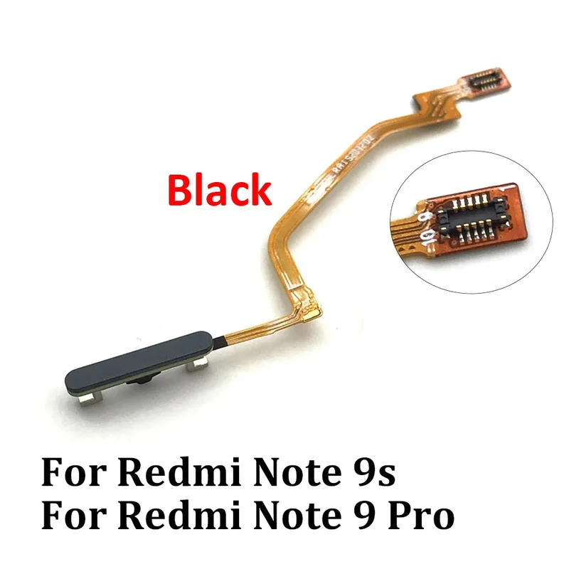 Fingerprint For Xiaomi Redmi Note 9 10 Pro 9s Poco X3 Pro M3 Home Button Fingerprint Menu Return Key Sensor Flex Cable