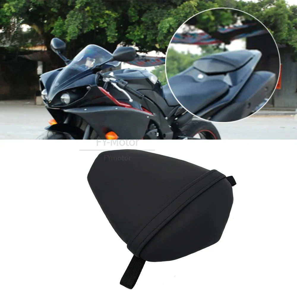 Coussin de siège arrière de passager noir pour moto, adapté à Yamaha YZF 1000 R1 2009 2010 2011 2013 2014
