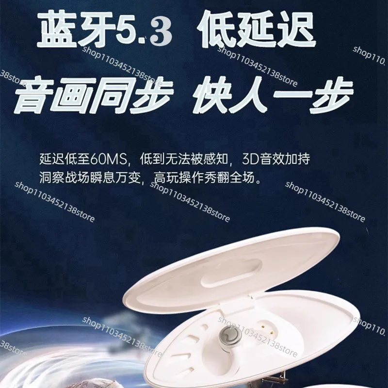 سماعة بلوتوث لاسلكية حقيقية ثنائية الأبعاد على شكل آذان قطة قزم الأذن معلقة لتقليل الضوضاء لهاتف OPPO Apple VIVO #4