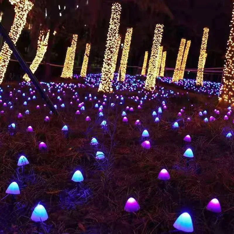 

Solar LED String Light Fairy Path Lawn Landscape Mushroom Lamp Outdoor Christmas Garden Patio Garland Street Decoration Lighting