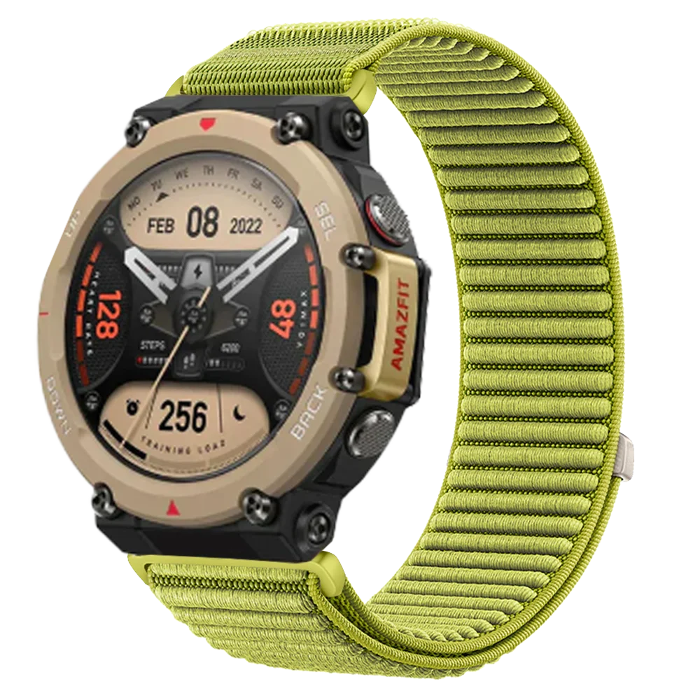 الفرقة ل Amazfit T-rex 3 2 1 الرياضة النايلون جديلة تنفس معصمه ل Amazfit T-rex 1 2 3 العالمي الرجال النساء الذكية الفرقة