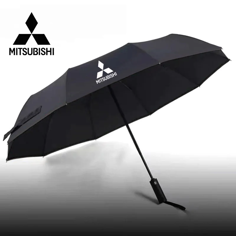 Car Automatic Folding Windproof Sunshade Umbrella For Mitsubishi Outlander Pajero Asx L200 Ralliart Lancer EX Evolution X Triton