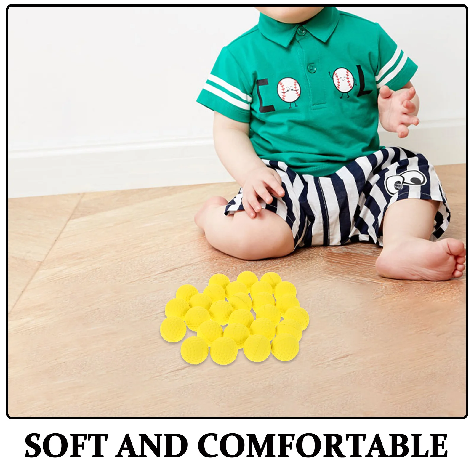 Balles de pratique de Golf en mousse, 50 pièces, balle de lancer Eva souple pour jeux d'intérieur et d'extérieur, enfants et adultes, entraînement de Golf coloré gonflable