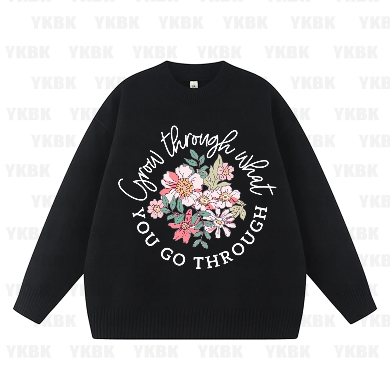 Maglione da donna Cartoon Love Flower Butterfly Dandelion per decalcomania per vestiti da donna