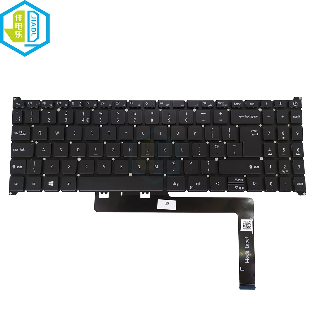 

UK GB Notebook PC Keyboard For Acer Aspire A315-59 A315-59G A515-57 A515-57G N22C6 A715-51G A715-76 S50-54 European Keyboards