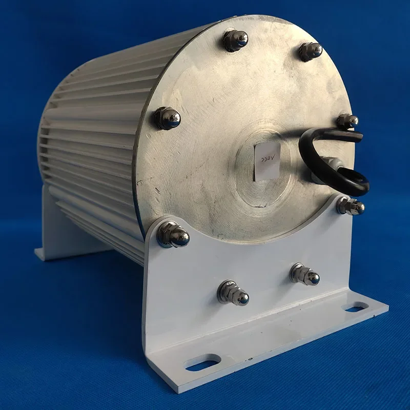 New Energy 50kw Permanent Magnet Generator 50000W Generators Low Speed 300 RPM 220v 380v Magnetic Alternator With Motor