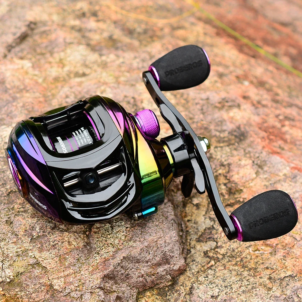 

ZWICKE 1PCS 9+1BB Metal Spool Bait Casting Reel 10KG Max Drag Baitcasting Reel 7.2:1 High Speed Ultralight Colorful Fishing Reel