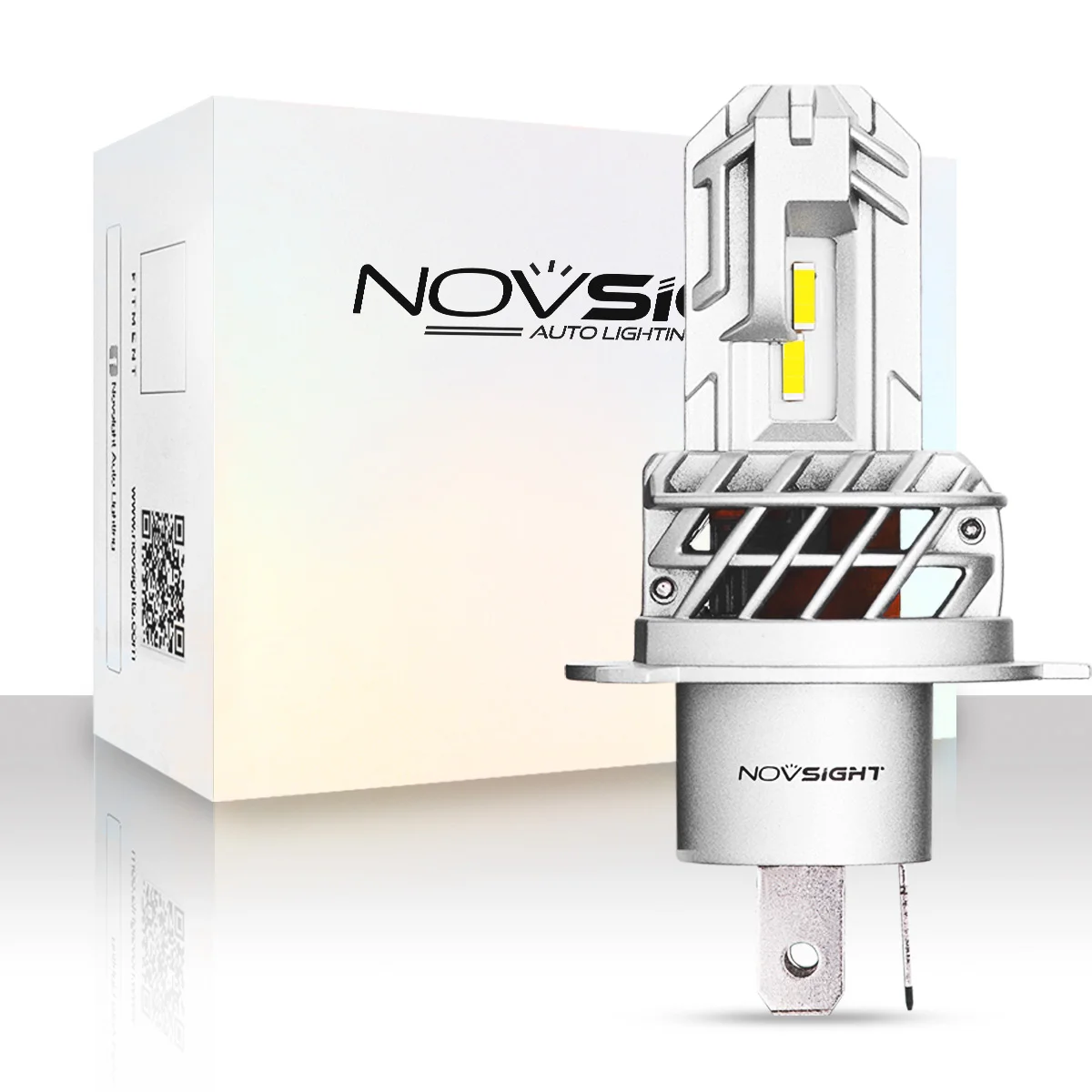 NOVSIGHT Motorcycle Headlight Bulb Led H4 H7 H11 1:1 Mini Size Design 6000K White 5000LM 25W 12V Motorcycle Headlamp Bulbs