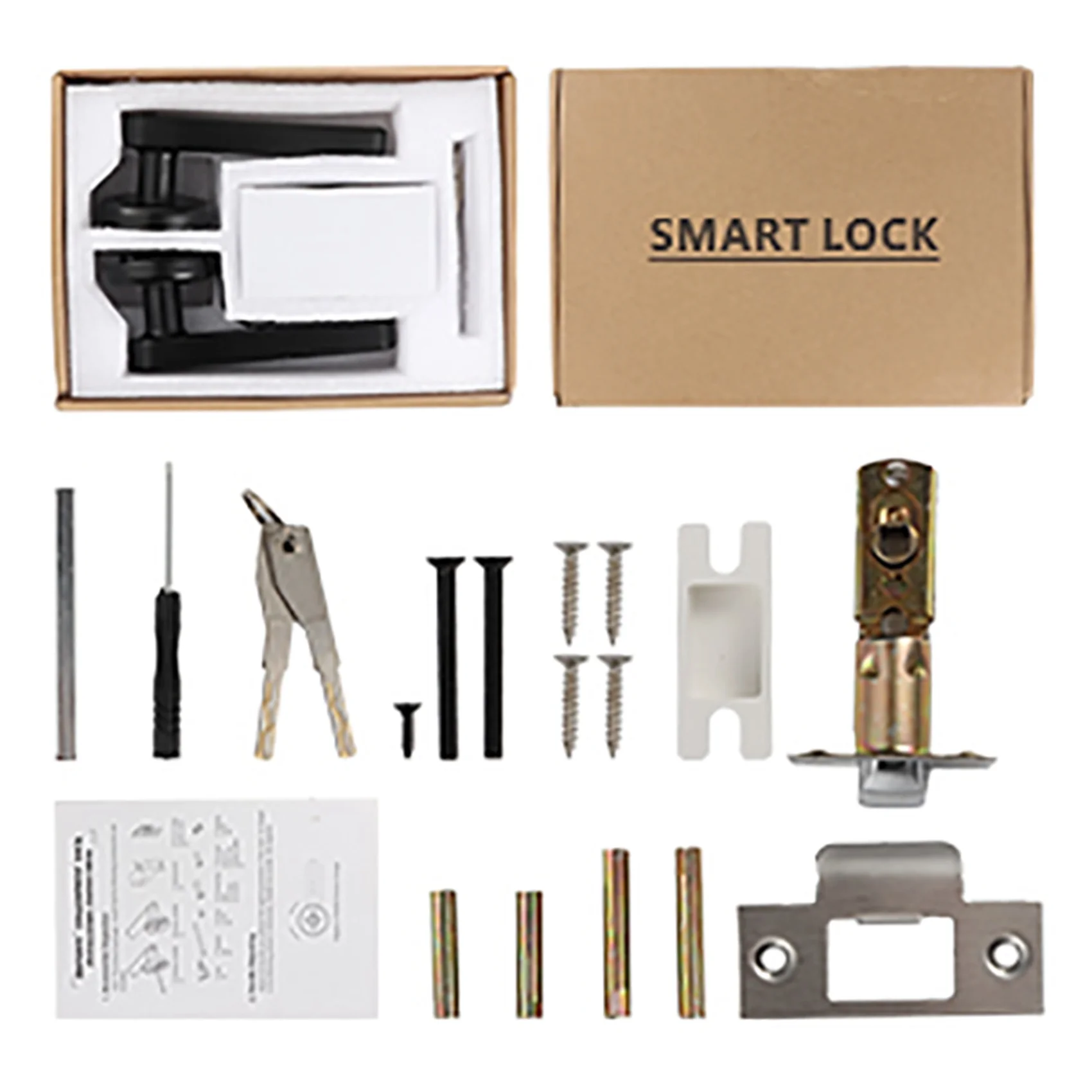 

2X Fingerprint Smart Door Lock Door Knob With Keypad Keyless Entry Door Lock With Handle For Home Hotel Office Apartment